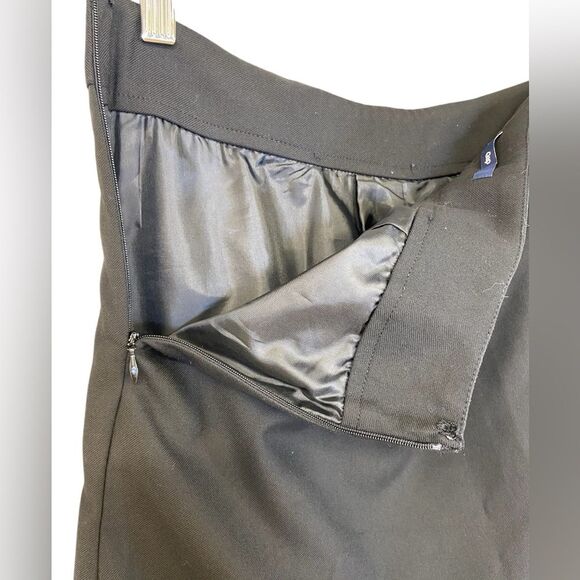 Gap Stretch Black Pleated Mini Skirt with Front Tie. Size 2. - Picture 4 of 9